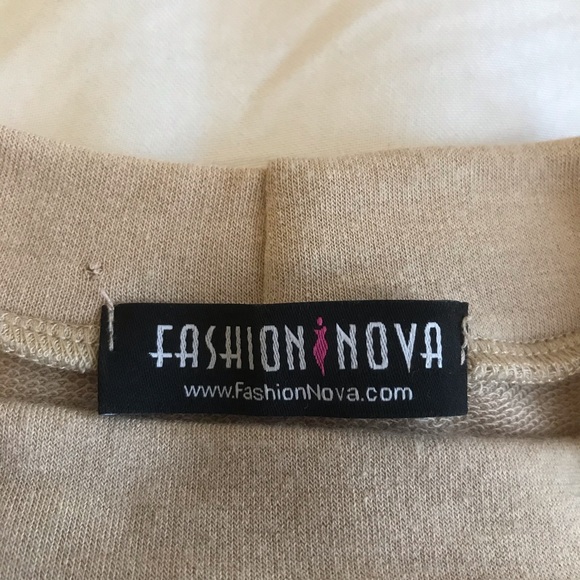 FASHION NOVA LACE UP TOP IN NUDE - Picture 7 of 8